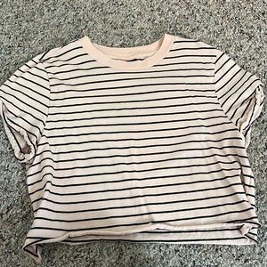 Stripped cropped shirt